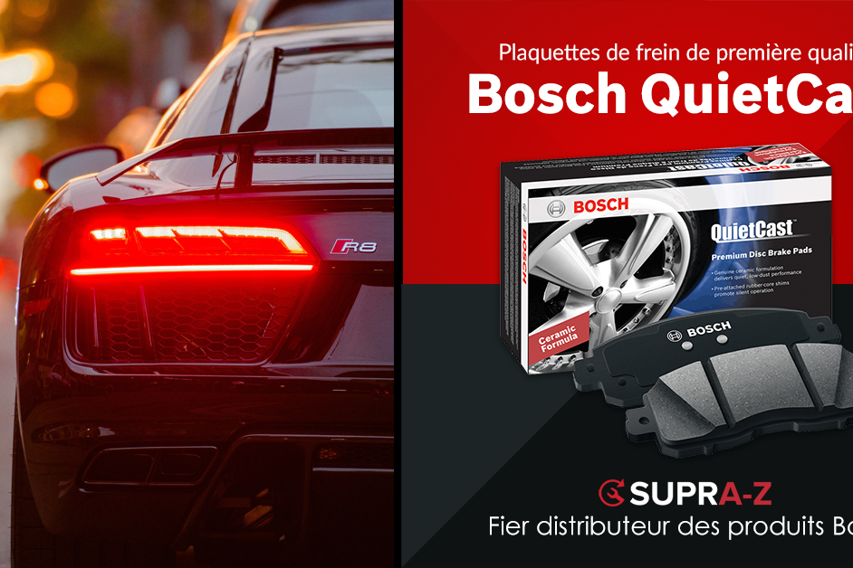 Plaquette frein Bosch QuietCast première qualité premium supérieur Brake Pad Top Quality R8